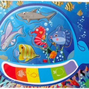 Đồ chơi gỗ Tranh ghép hình cá voi CA225 - Etic